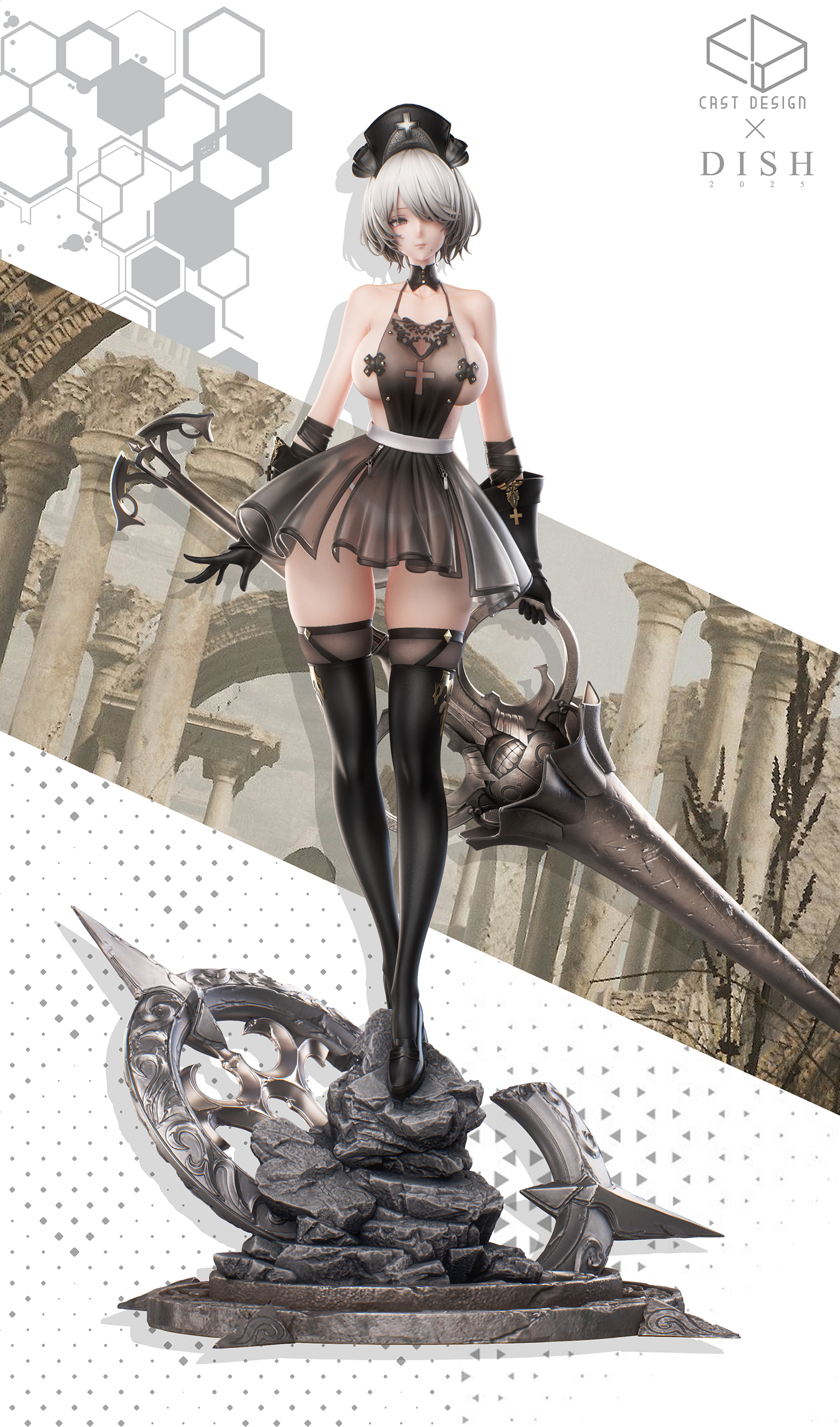 【Pre-sale】1/4 Scale No.7 Codename A Instructor 2B-Cast Design Studio X Dish