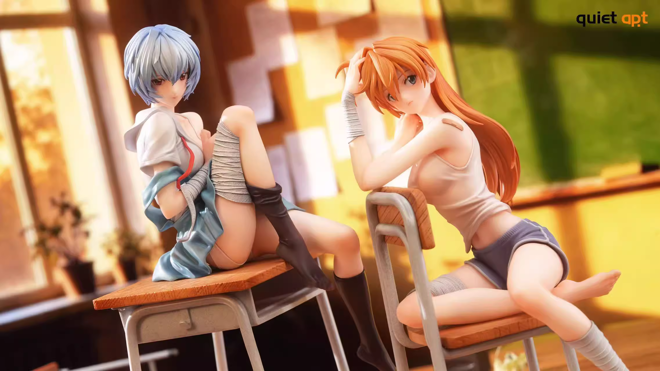 【Pre-sale】1/6 Scale Asuka and Ayanami Rei-Quiet Art Studio