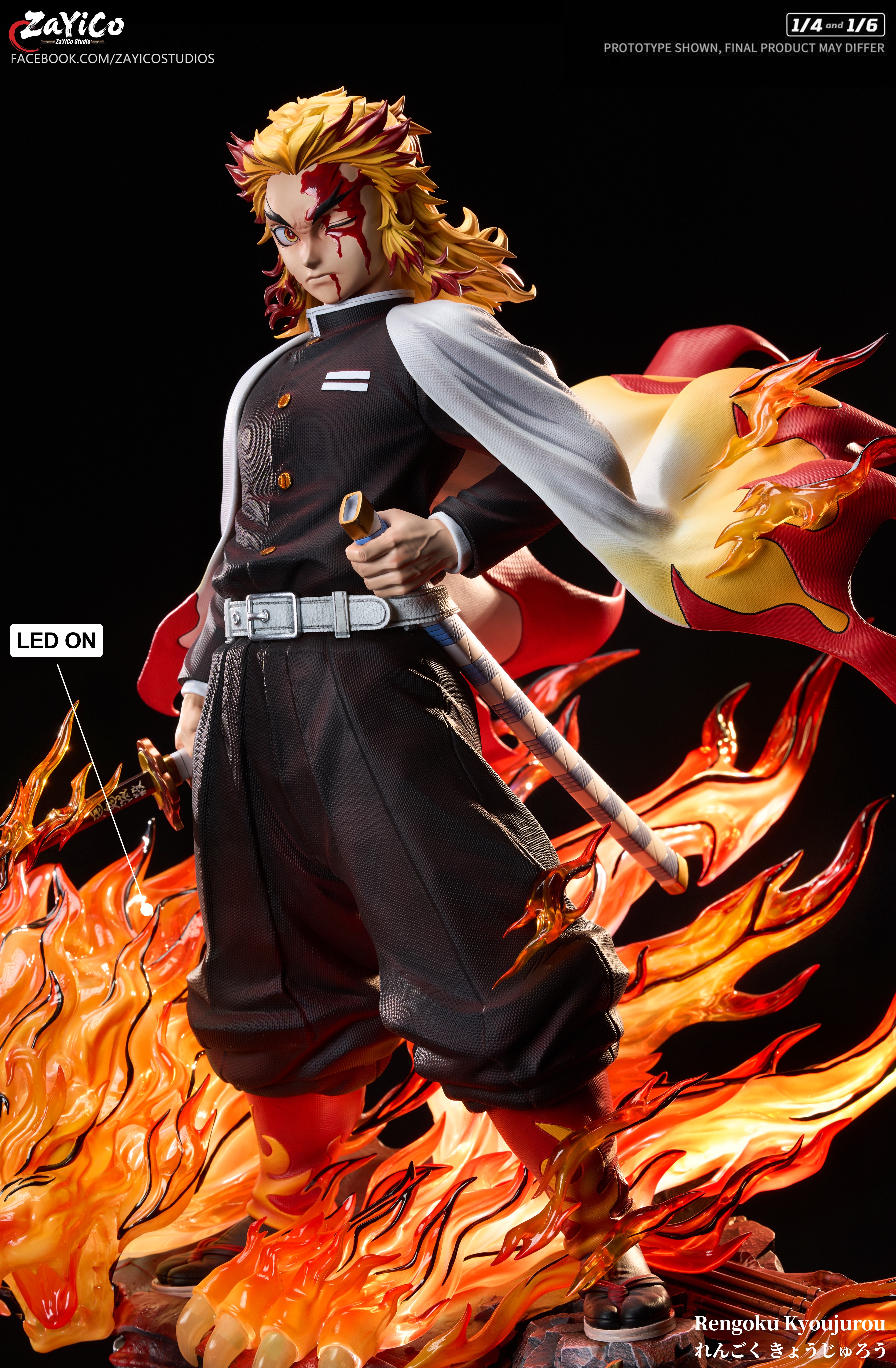 【Pre-sale】1/6 and 1/4 Scale Rengoku Kyoujurou with LED-Zayico Studio