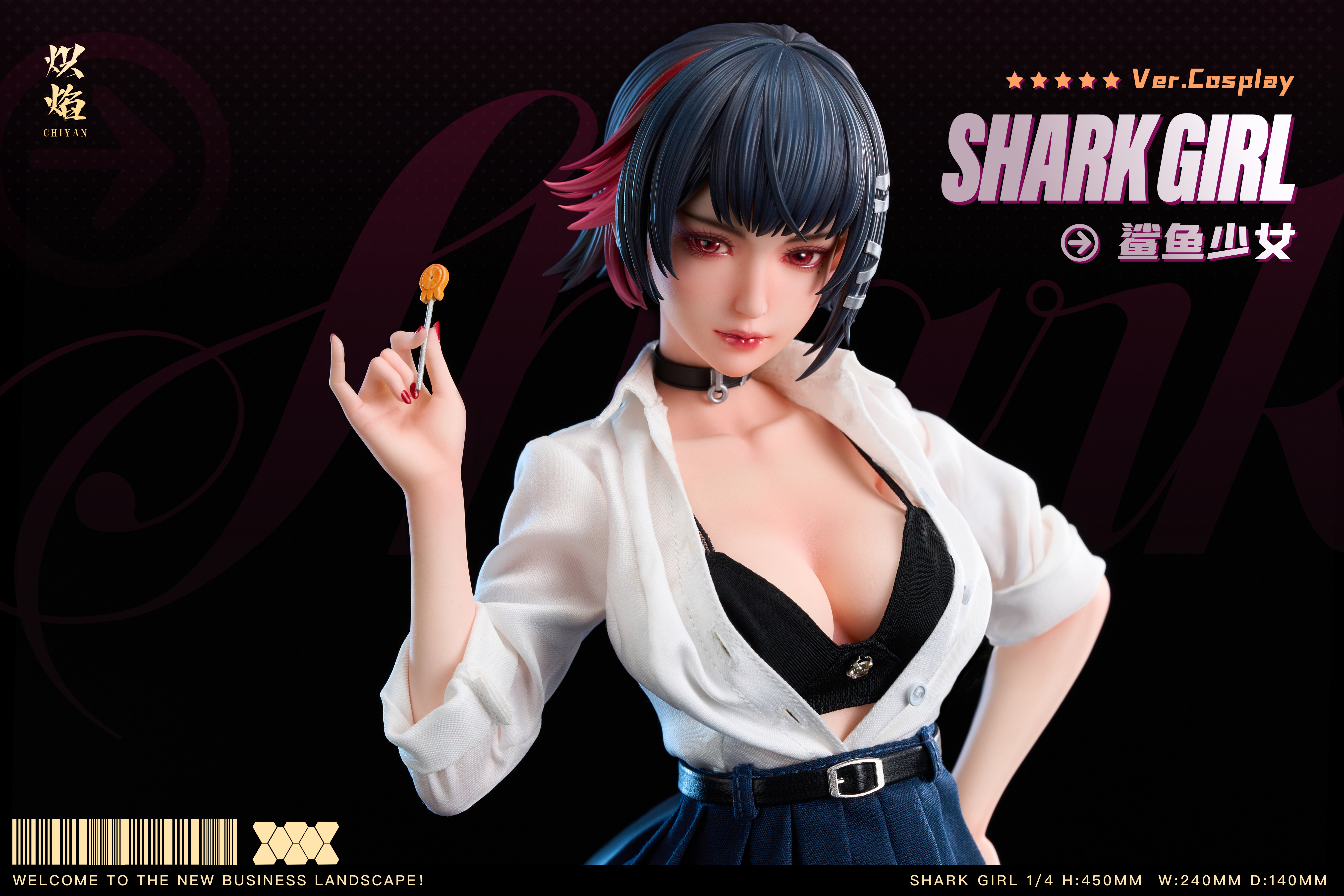 【Pre-sale】1/4 Scale COSPLAY Series Shark Girl Ellen Joe-ChiYan Studio